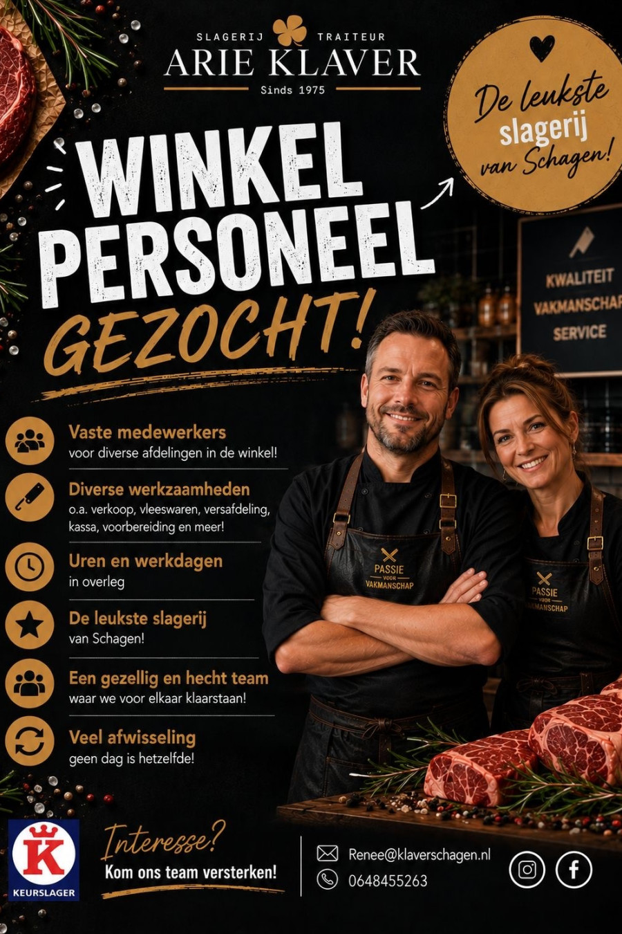Vacature-winkelpersoneel